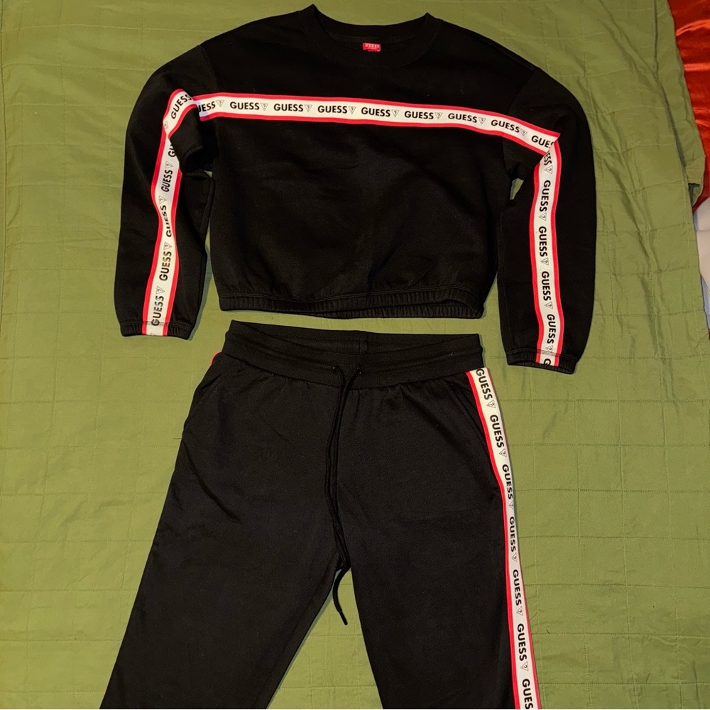 GUESS Black Set w/ Red & White Accents Women’s S/M